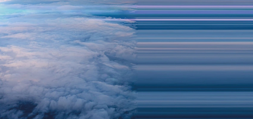 Die Wolkendecke der Erde aus dem All betrachtet.