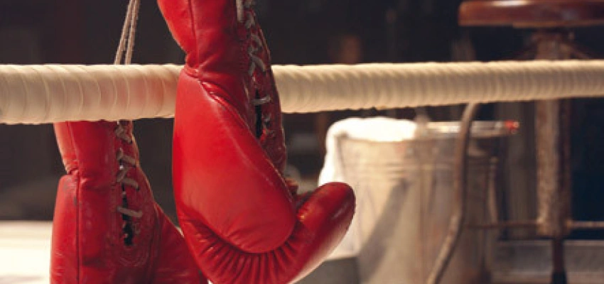 Kontrafaktisch. Boxhandschuhe im Ring