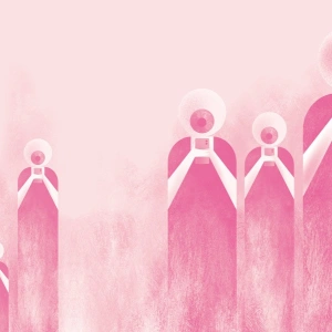 Stilierte Handynutzer - Illustration