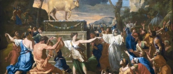 Nicolas Poussin, Die Anbetung des Goldenen Kalbes, 1633-34