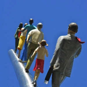 Auf der Leitung. Wie mich meine Geschwister das leiten lehren.  Bild zum Artikel.