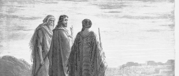 Jesus im Gespräch mit zwei Jüngern