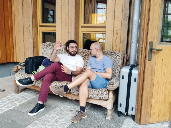 Im Gespräch während der Libanon-Deutschland-Begegnung