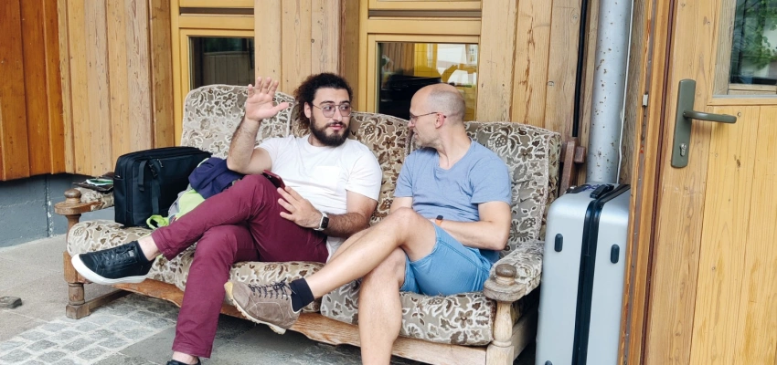 Im Gespräch während der Libanon-Deutschland-Begegnung