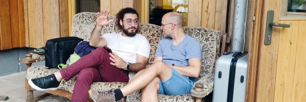 Im Gespräch während der Libanon-Deutschland-Begegnung