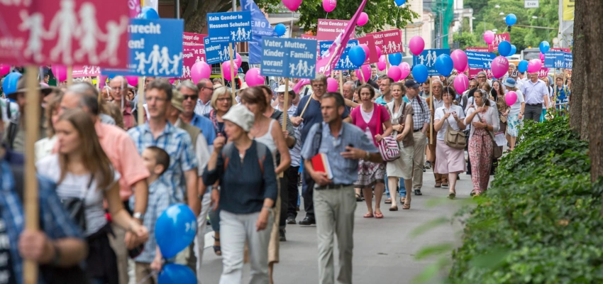Mütter auf die Barrikaden. Warum ich bei der „Demo für Alle“ mitlaufe. Bild von der Demo.