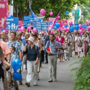 Mütter auf die Barrikaden. Warum ich bei der „Demo für Alle“ mitlaufe. Bild von der Demo.