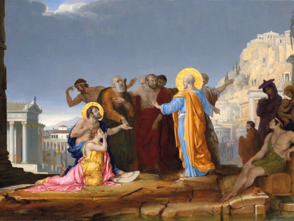 Ölgemälde: St. Paul Preaching on the Areopagus von Leonard Porter