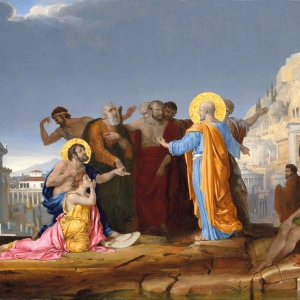 Ölgemälde: St. Paul Preaching on the Areopagus von Leonard Porter