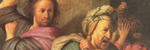 Gemälde - Jesus bei der Reinigung des Tempels