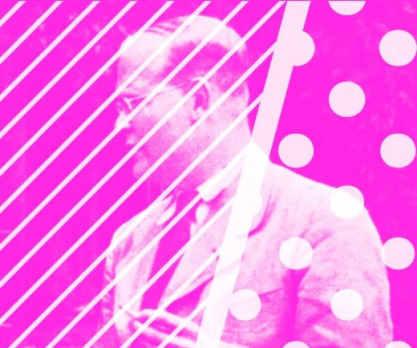 Wahrhaftig Leben. Dietrich Bonhoeffer – ein Nachfolge-Christ. Foto von Dietrich Bonhoeffer im Pinkton.
