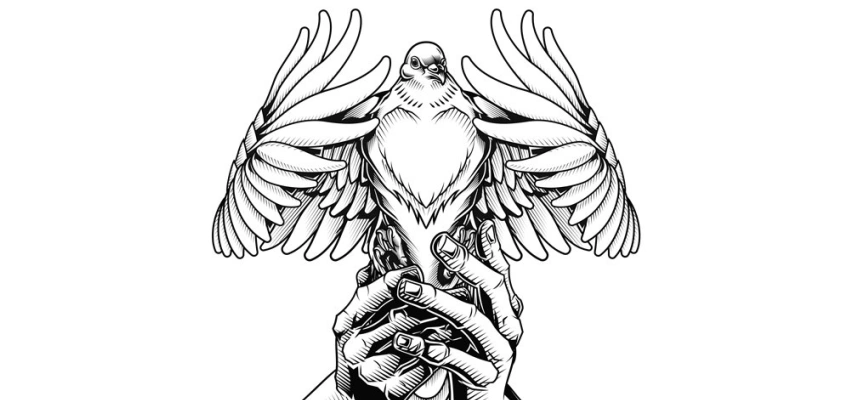 Moderne Friedenstaube