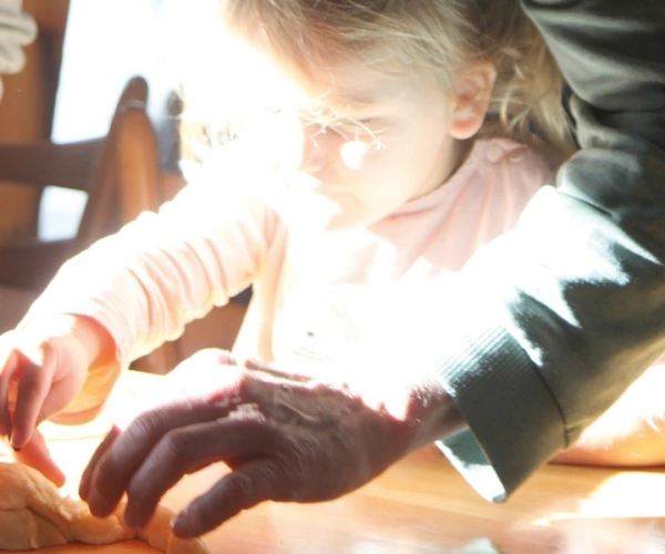 Zusammengebacken