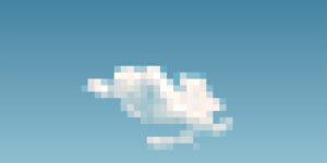 Pixelbild Wolke